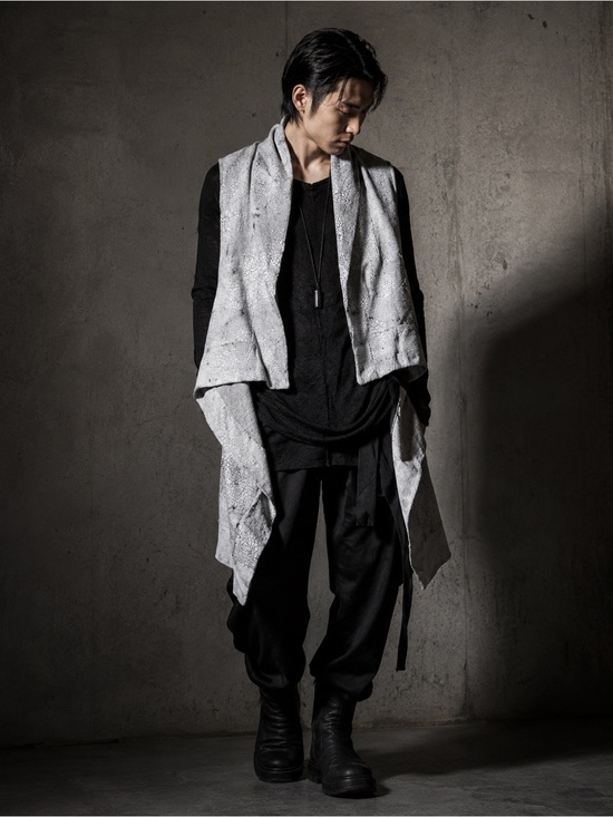 Rick Owens Other - Rick Owens NWT Cracked Leather Cape Vest Grey Size M Authentic $1485 Rare Unisex